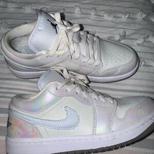 Nike White Iridescent Sneakers